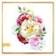 Boussole de fleurs - peinture sur toile-59842070-59842062