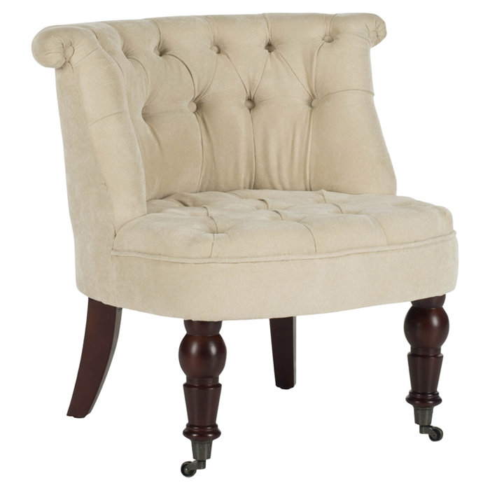 Fauteuil de chambre Aryahna, Crème naturelle