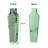 DeGrailly Luxury Green Glass Floor Vase Crystal Home Decor-1652521023