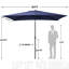 Shinetta 6,5 x 10 pi Parasol carré-910630944