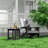 2PCS HIPS Outdoor Side Table , Durable Weather Resistant Patio Side Table for Adirondack Chairs, 200Lbs Load Bearing Square Small Outdoor Table for Backyard, Pool, Patio, Porch, Garden, Lawn, Relaxing Companion（set of 2）-117549410