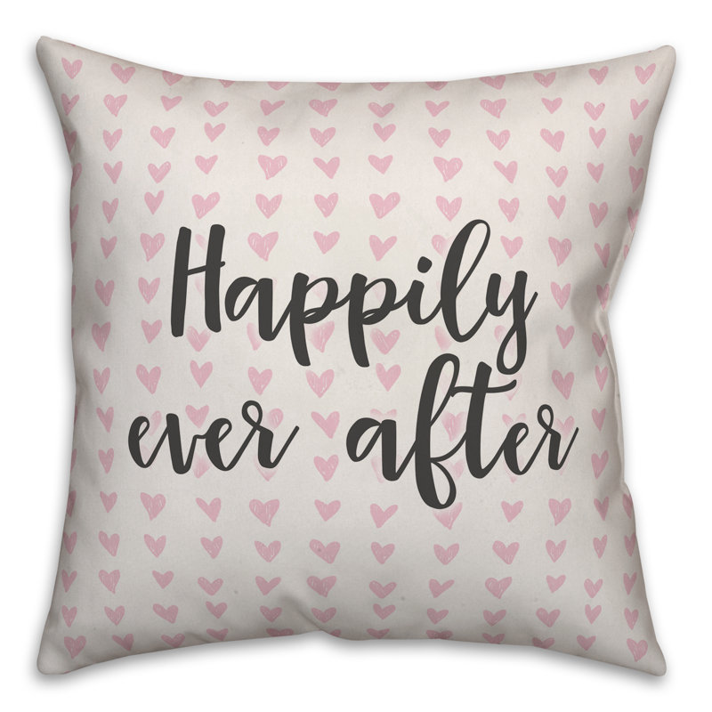  Coussin Happily Ever After In Hearts, Coussin décoratif