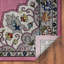 Tapis oriental rose / gris-1321731421