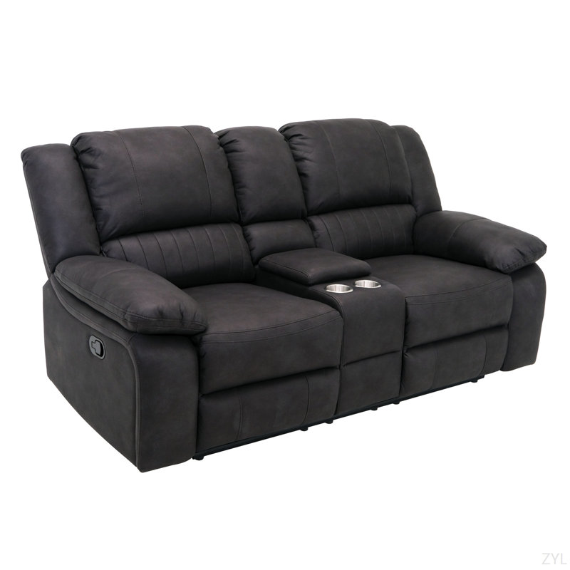 Causeuse inclinable noire