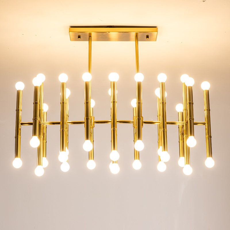 Luminaire suspendu linéaire pour îlot de cuisine 42-light Olivares