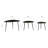 Drift Set of 3 Nesting Tables - Black
