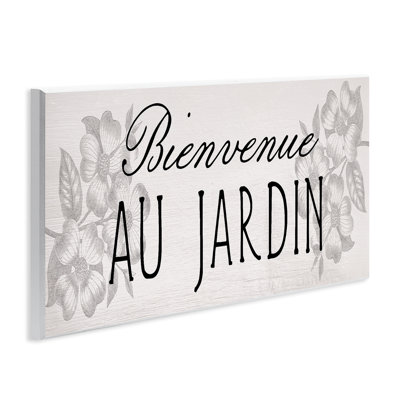 Plaque murale «French Garden Welcome», par Lil 'Rue