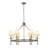 Abdijabar 6 Light Farmhouse Wagon Wheel Chandelier With Shade For Dining Room-2026214079