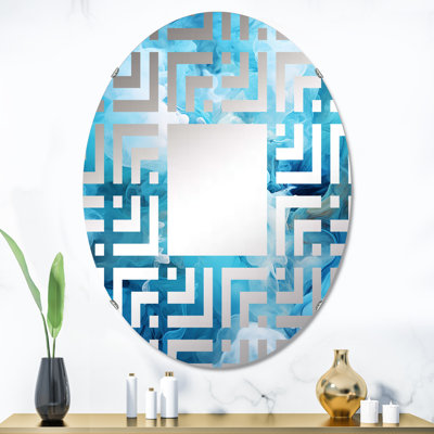 Miroir mural oval