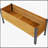 Wood Rectangular Garden Planter Box