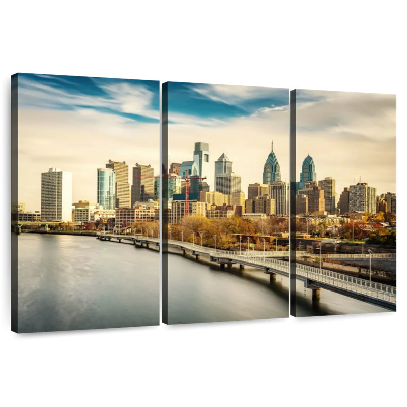 Philadelphie, Covin Skyline, H 20 po x l 33 po