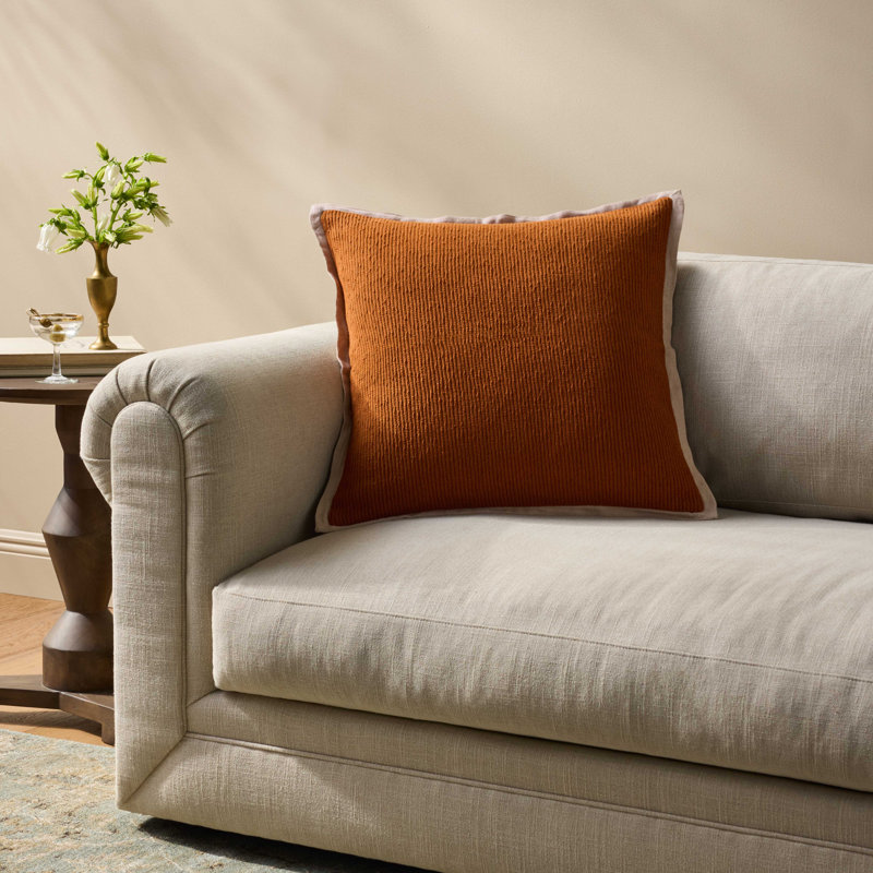 Coussin décoratif rouille Loloi, Orange
