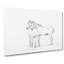 Sketch of Two Horses by Jean Bernard - Wrapped Canvas Drawing - Wrapped Canvas-55318534
