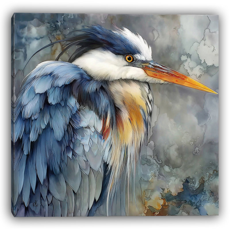 «Graceful Plumage», art mural sur toile tendue