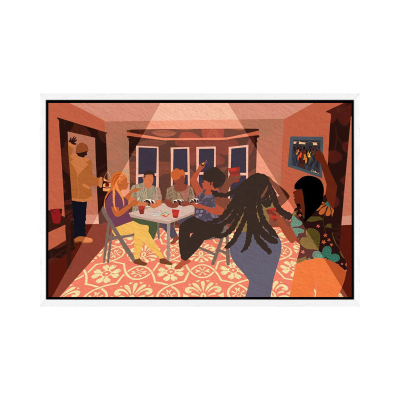 Grown Folk Bidness by DeeLashee - Print on Canvas, White Framed, 66.04 cm H x 45.72 cm W