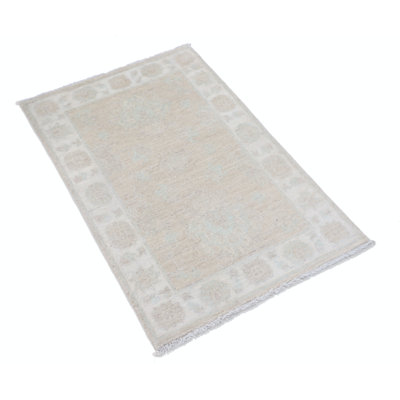 Tapis décoratif en laine de couleur douce pour l'entrée 2 x 3,2 pi