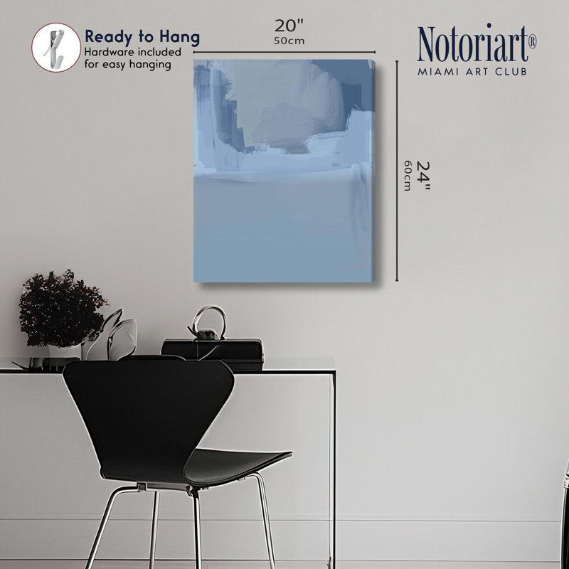 «Cloudy Skies Boho Decor» par Notoriart, H 20 po x l 24 po, Toile tendue avec châssis