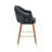 Grieteke 28'' Velvet Upholstered Bar Stool with Rubberwood Legs-1987071834
