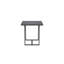 Pavia Power Coated Aluminum Bar Table-1114617213-1113964207