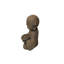 Jizo japonais avec bol assis Lucky lucky