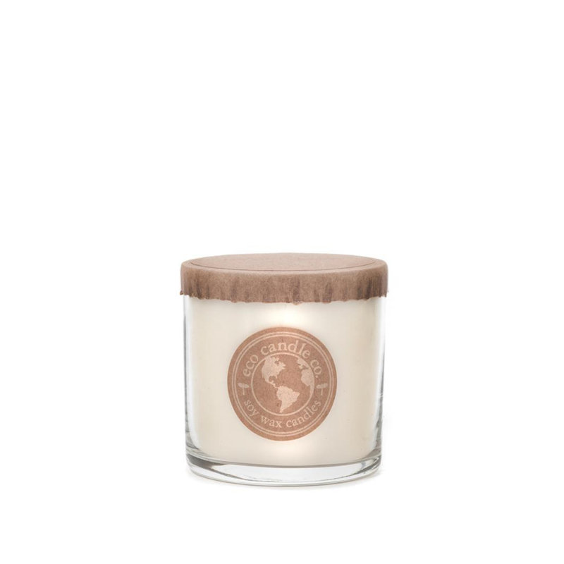 Beach Bum Scented Jar Candle with Glass Holder