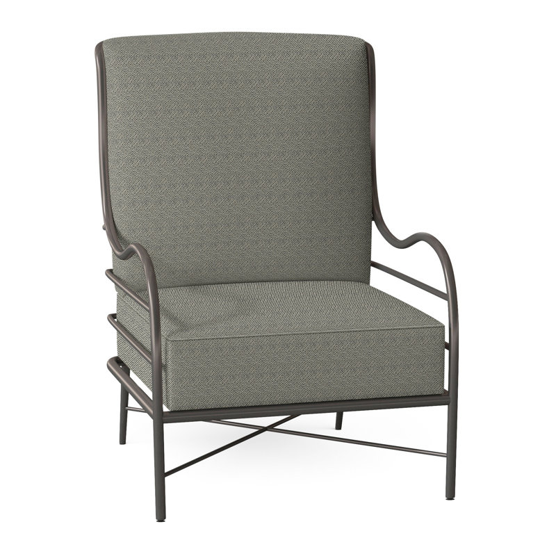 Chaise longue en aluminium Carmel - gris ardoise, Welt, Intermix écorce