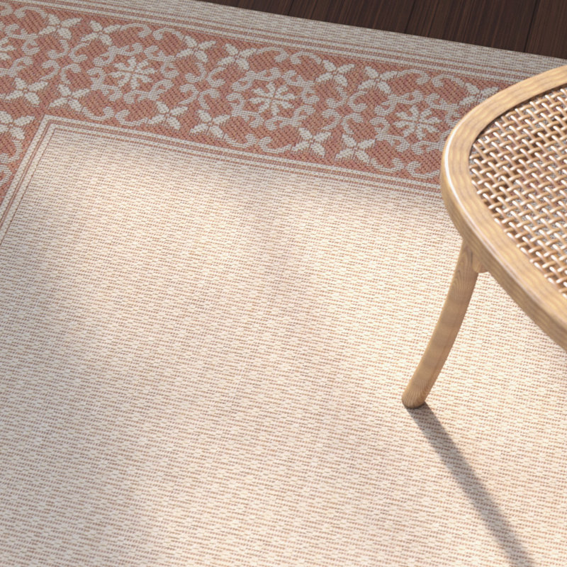 Herefordshire Performance Oriental Indoor/Outdoor Area Rug, Rectangle 4' x 5'7"