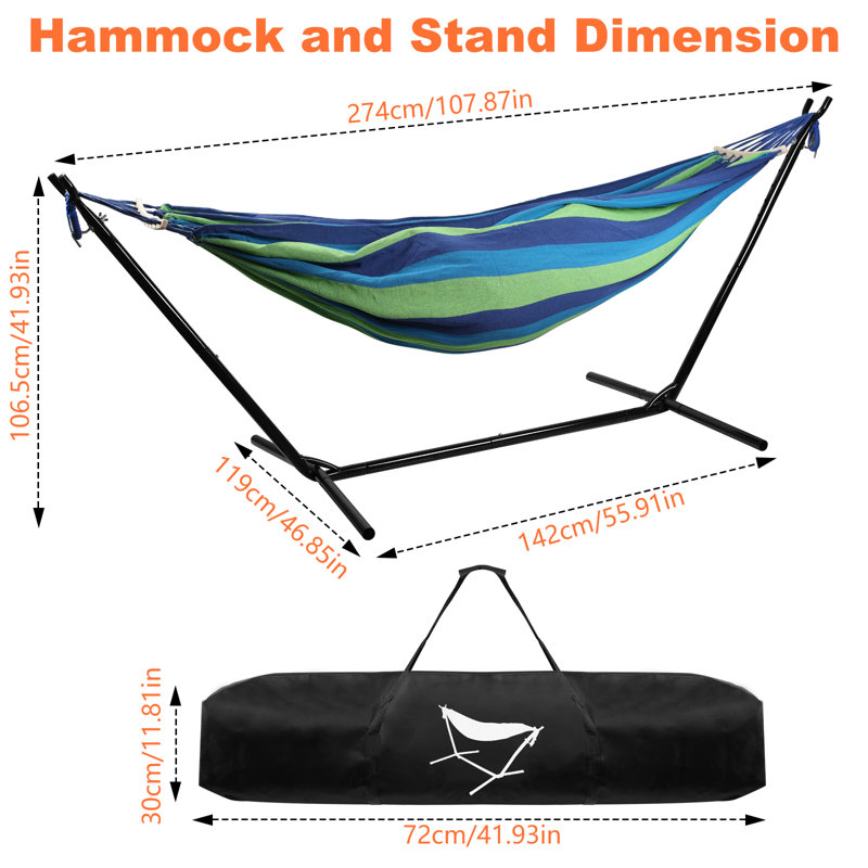 Portable Camping Hammock with Stand