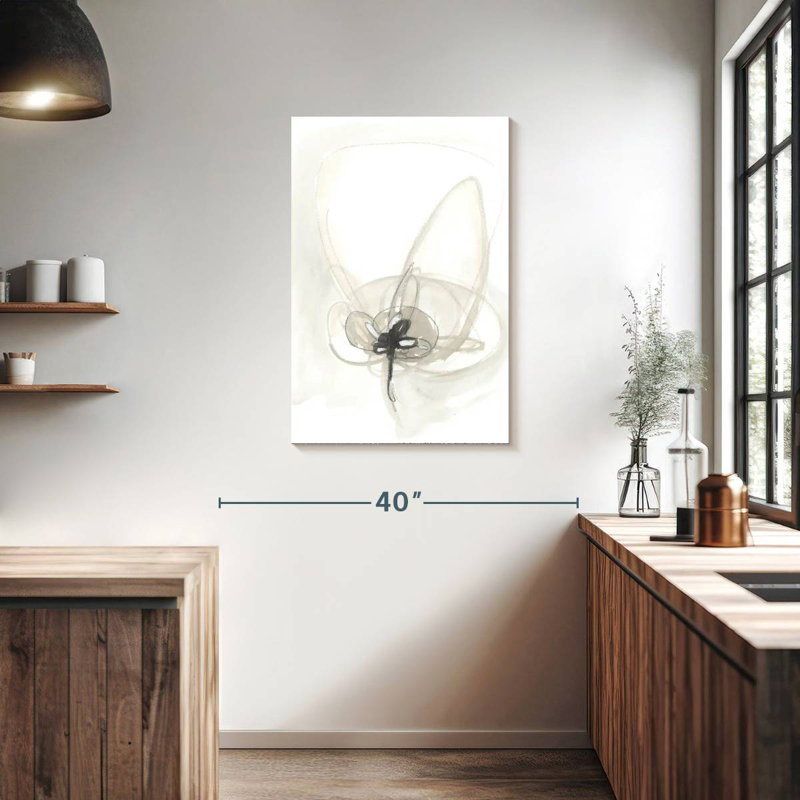 Avery, geste floral neutre IV, H 36 po x l 24 po