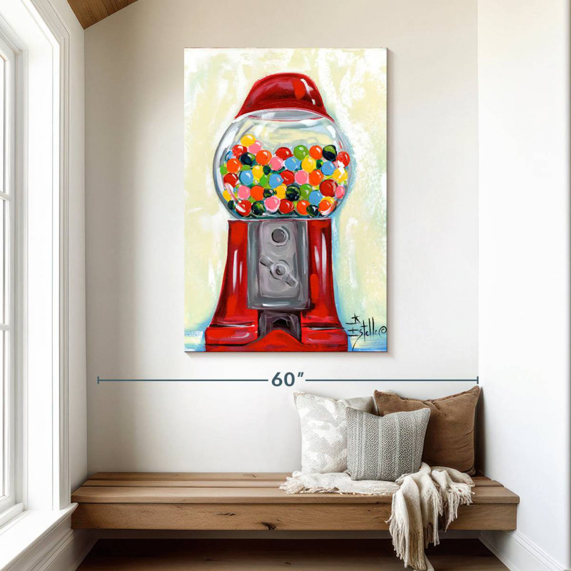 Yarlin Bubblegum Machine, 48" H x 32" W