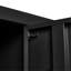 Casier en métal noir à 9 portes de 72 po de hauteur - armoire de rangement pour les employés au bureau, au gymnase, avec serrure polyvalente