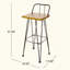 Tabouret industriel en bois et en métal