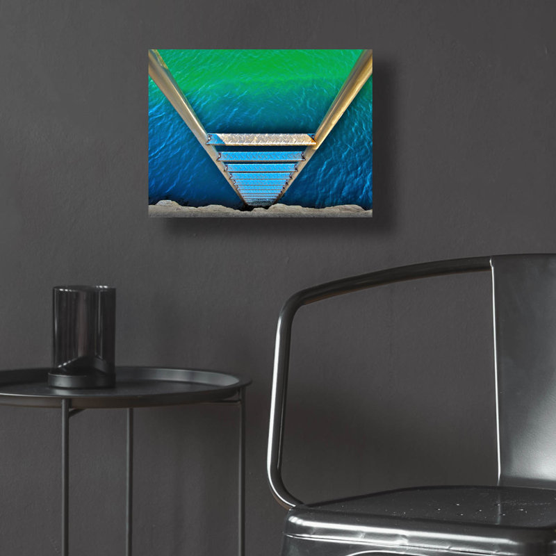 "Échelle de mer" par Verne Varona, H 12 po x l 16 po x P 0,13 po