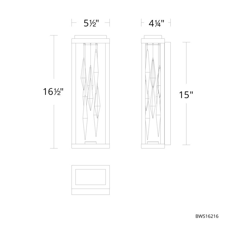 Steel LED Flush Mounted Sconce