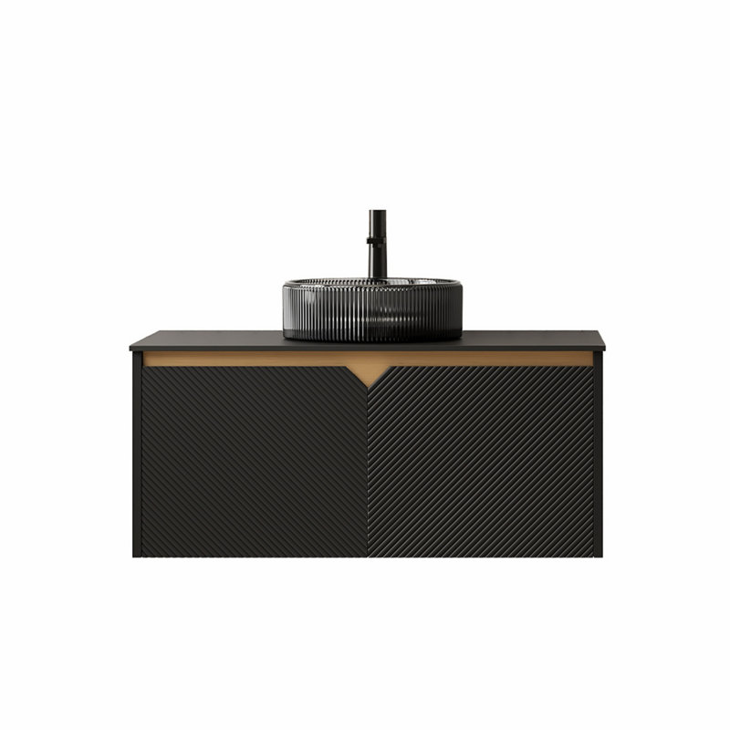 Meuble-lavabo de salle de bain avec lavabo, armoire de rangement murale pour salle de bain