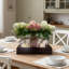Silk Table Decor 3PCS Mason Jar Centre de table en bois avec cadeau de mariage romantique-1499471400
