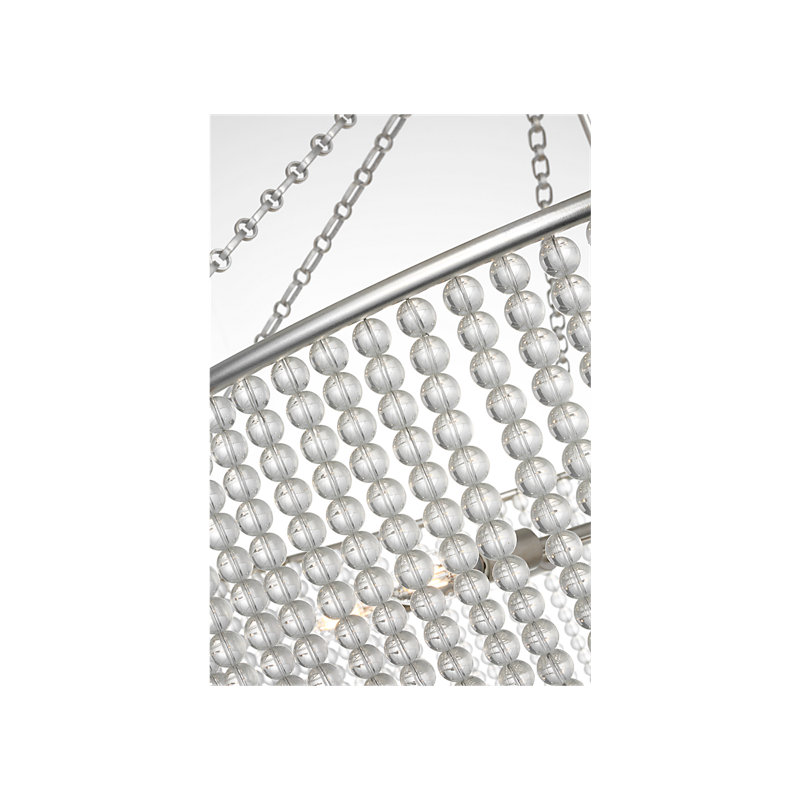 Aerin 18 - Light Chandelier, Clear, Burnished Silver Leaf