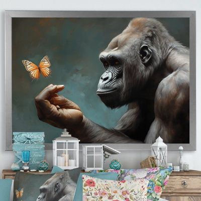 «Gorillas Gentle Touch», impression sur toile