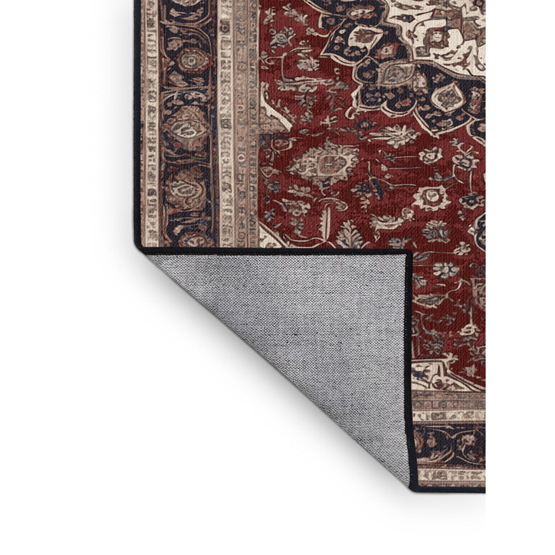 Tapis brun lavable à la machine, Carré 4 pi