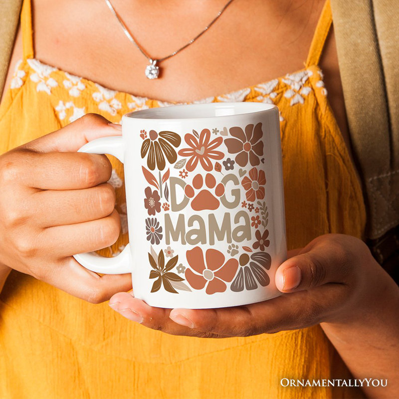 Tasse Boho Dog Mama, cadeau élégant pour les mamans