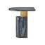 Stone Pedestal End Table