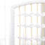 Paravent 4 fibres, écran d'intimité pliable, cloison blanche de 5,6 pi pour la maison, le bureau, mur de barrière mural élégant, 4 panneaux de séparation pour la maison