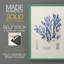 Algue bleue bleue - reproduction encadrée de qualité supérieure - prête à être accrochée - aucun clou requis - aucun clou requis-807077258-807077257