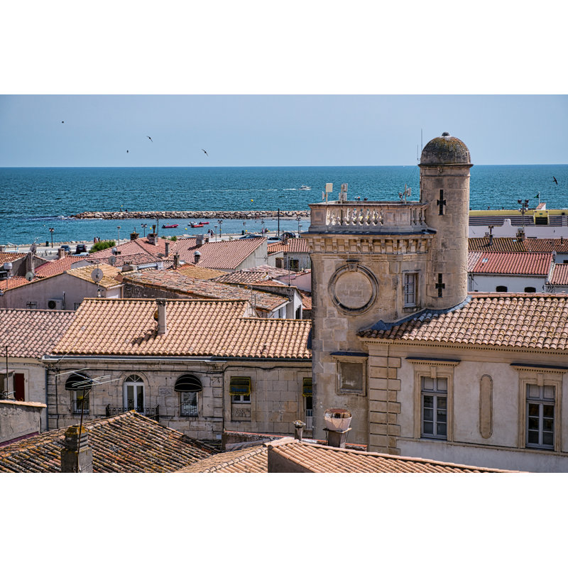 View Of Sete, South Of France by Ivorr - Wrapped Canvas Print, 20cm H x 30cm W
