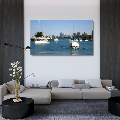 Voiliers et Chicago Skyline