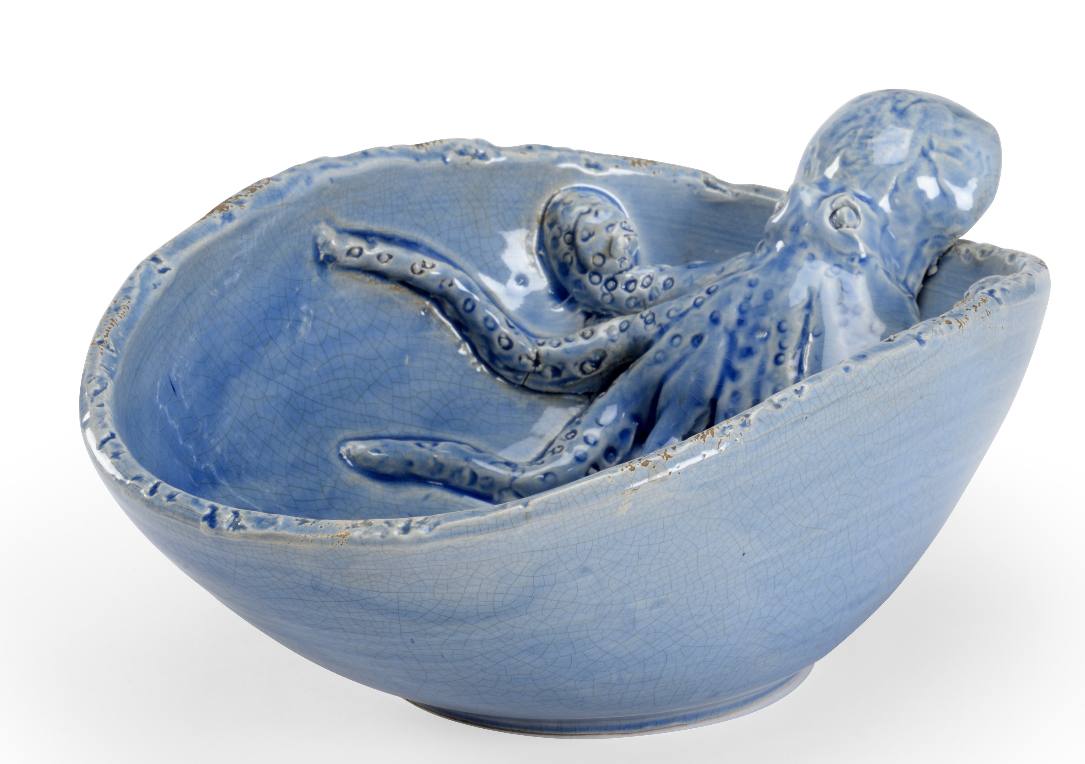 Wildwood Coastal Ceramic Abstract Decorative Bowl | Wayfair