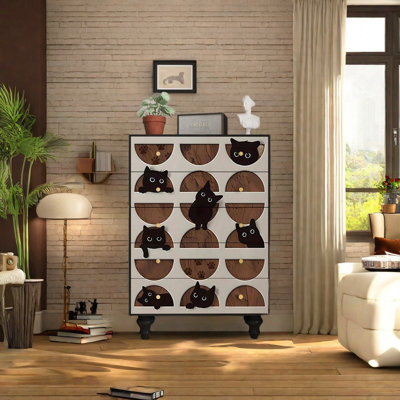 Modern Simple Solid Wood Porch Cabinet