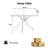36-Inch Square Tempered Glass Dining Table, Rounded Corners for 2-4 Space-Saving Small Kitchen Table with Heavy-Duty Metal Legs  for Dining Room, Apartment-1154832589