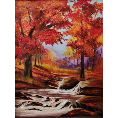 Autumn Leaves | Oil On Canvas | By Qureysh Basrai | Wall Décor
