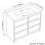 Meuble-lavabo simple autoportant de 42 po avec lavabo en résine et 2 portes d'armoire à fermeture en douceur-31853029